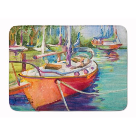 Micasa Red Sailboat Machine Washable Memory Foam Mat MI234055